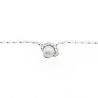 Image 4 of White gold necklace with Tahitian pearl and diamonds; 0.35 ct.