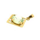 Image 11 of 22K Gold Pendant with Green Sapphire