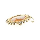 Image 9 of Vintage gold pendant/brooch with cameo