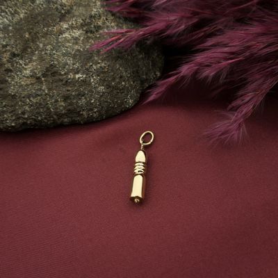 Image 2 of Gold pendant of a cone