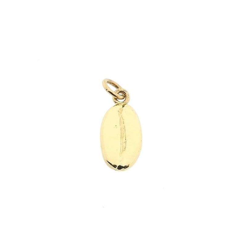 Image 1 of Gold pendant of a coffee bean