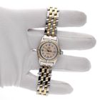 Image 7 of Breitling Callistino 'Mother of Pearl' D52045; 18k gold/steel women's watch with diamonds