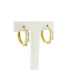 Image 3 of 18K Gold Hoop Earrings with Diamond | 1.10 ct.