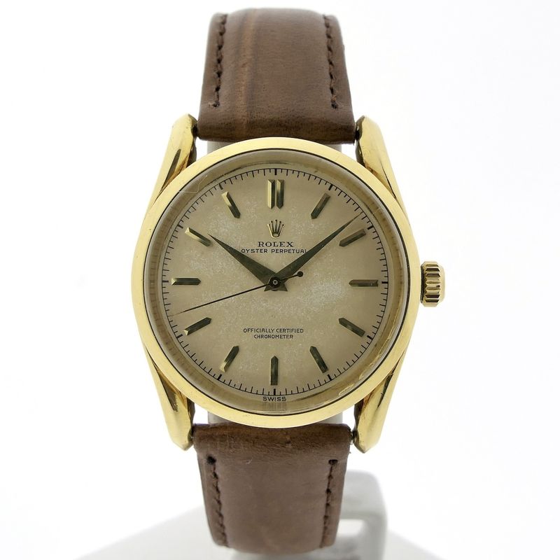 Image 1 of Rolex Oyster Perpetual 6290; Vintage 18k automatic watch from 1955