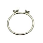 Image 3 of Silver ring with fancy studs | size 17.5