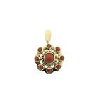 Image 1 of Gold pendant with red coral | Vintage