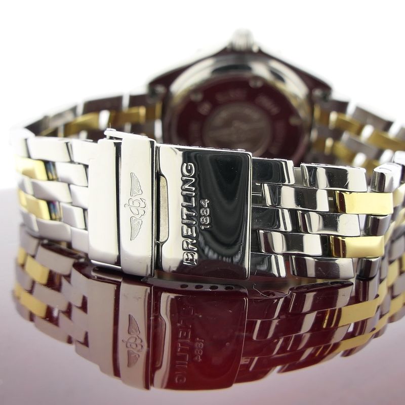 Image 9 of Breitling J-Class; Automatic women's watch with gold bezel