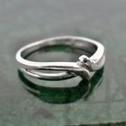 Image 2 of Silver ladies ring with knotted design
