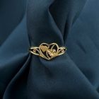 Image 2 of 21 carat gold ring with hearts