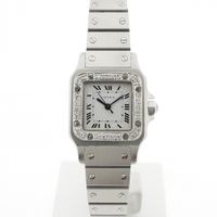 Cartier Santos Galbee; Automatic ladies watch with diamonds