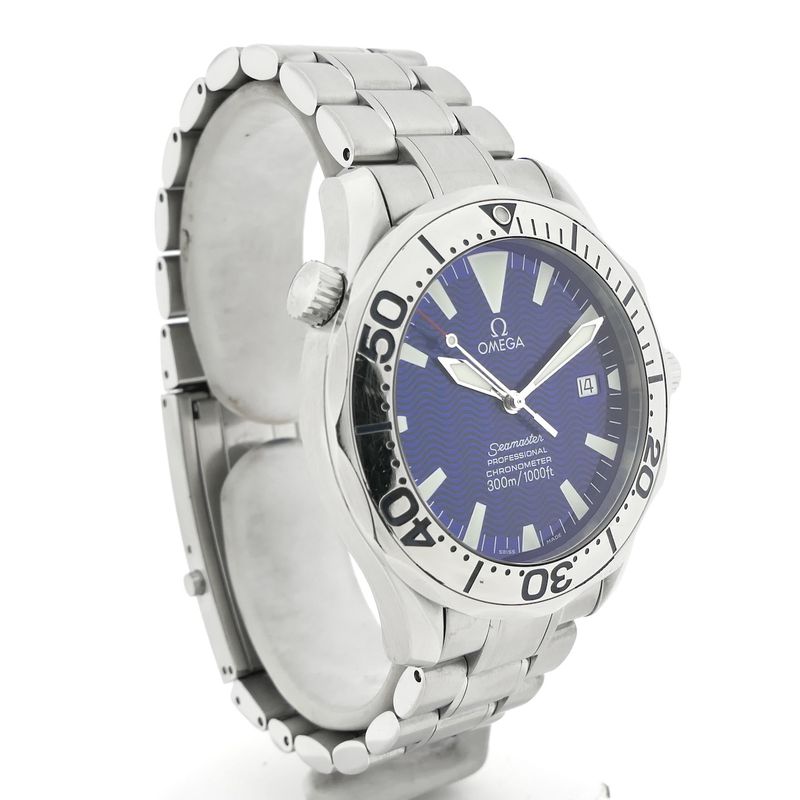 Image 2 of Omega Seamaster 300m 'Electric Blue' 2255.80.00; Automatic men's diving watch