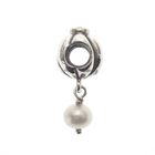 Image 3 of Pandora charm; Silver with gold; Pearl Charm
