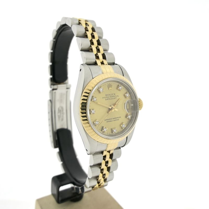 Image 3 of Rolex Lady-Datejust 26mm 69173; 18k. Vintage 18k. gold/steel women's watch