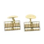 Image 1 of Gold cufflinks as an abacus.