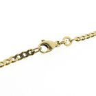 Image 5 of Gold flat gourmet link chain | 46.5 cm