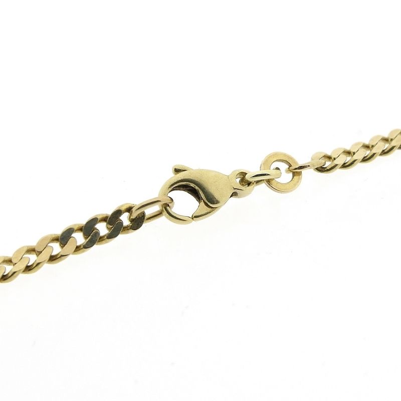 Image 5 of Gold flat gourmet link chain | 46.5 cm