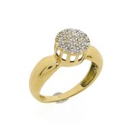 18K Gold ring with diamonds | 0.135 ct.