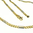 Image 2 of Two-tone gold gourmet link necklace | 44.5 cm
