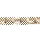 Image 3 of Gold gallery wire link bracelet