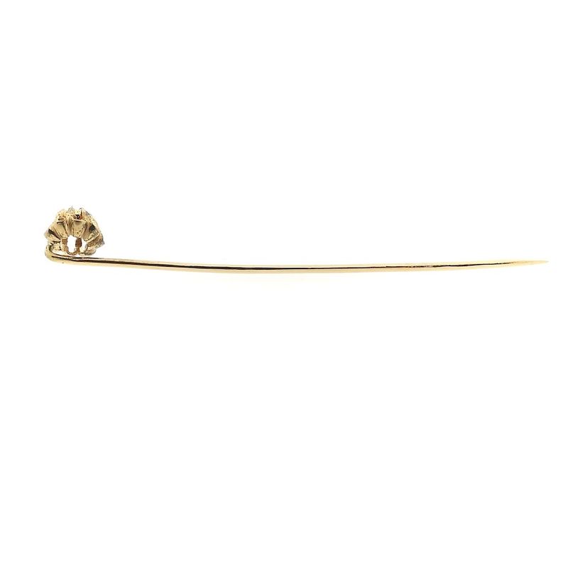 Image 6 of Rose gold lapel pin, tie pin with rose-cut diamond | 0.06 ct.