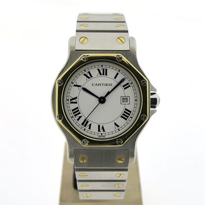 Cartier Santos Octagon Automatic 2966; 18k gold/steel watch Image 1 of Cartier Santos Octagon Automatic 2966; 18k gold/steel watch
