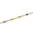 Image 3 of Two-tone gold link chain | 65 cm