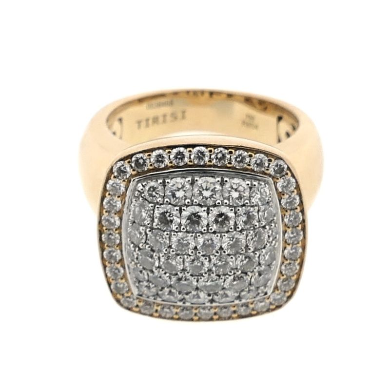 Image 4 of Tirisi gold ring with diamonds; Approx. 0.85 ct.