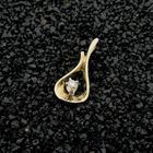 Image 2 of Gold pendant with diamond | 0.12 ct.