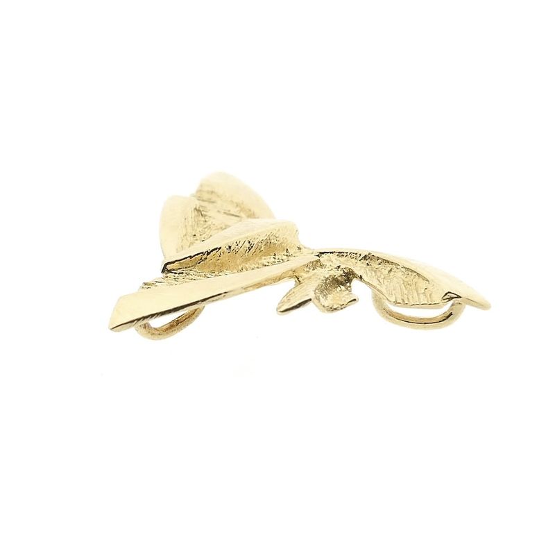 Image 8 of Vintage gold abstract pendant