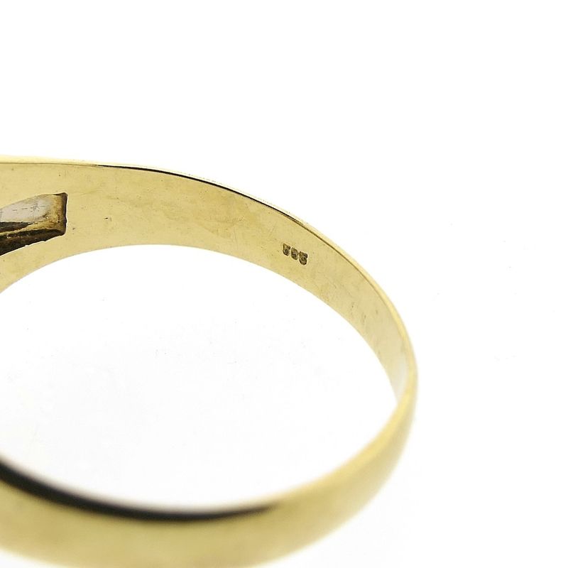 Image 6 of Two-tone gold men's ring with diamond | 0.20 ct.