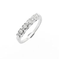 White gold ring with diamond | 0.15 ct.