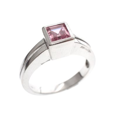 Image 1 of White gold ladies ring with kunzite