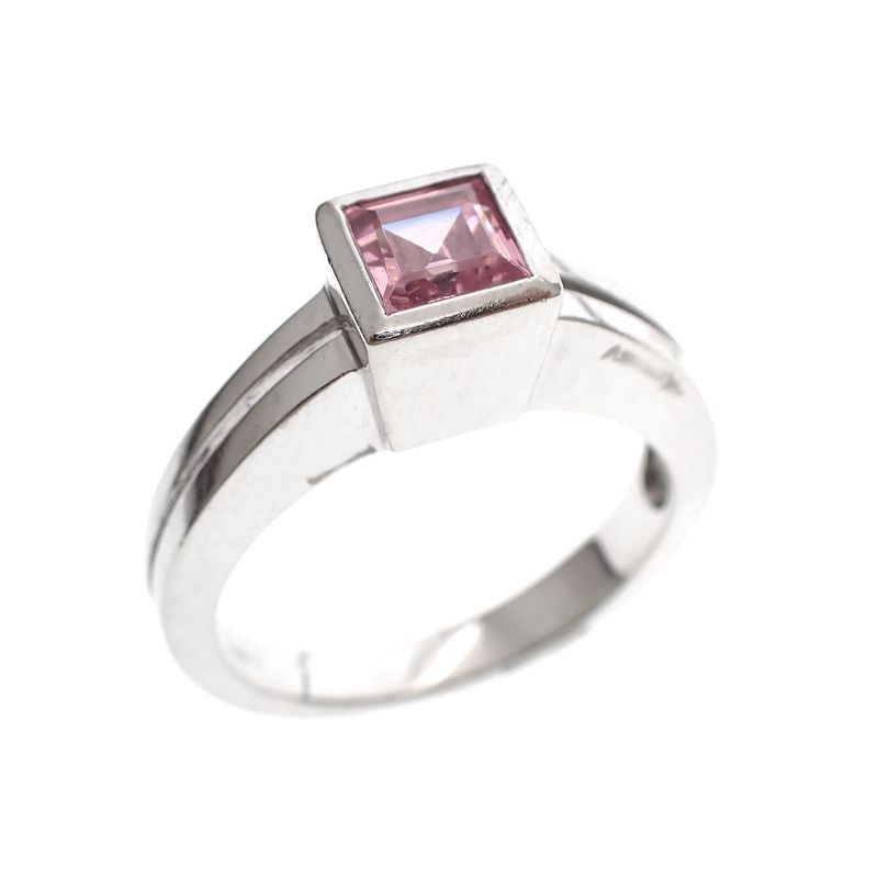 Image 1 of White gold ladies ring with kunzite