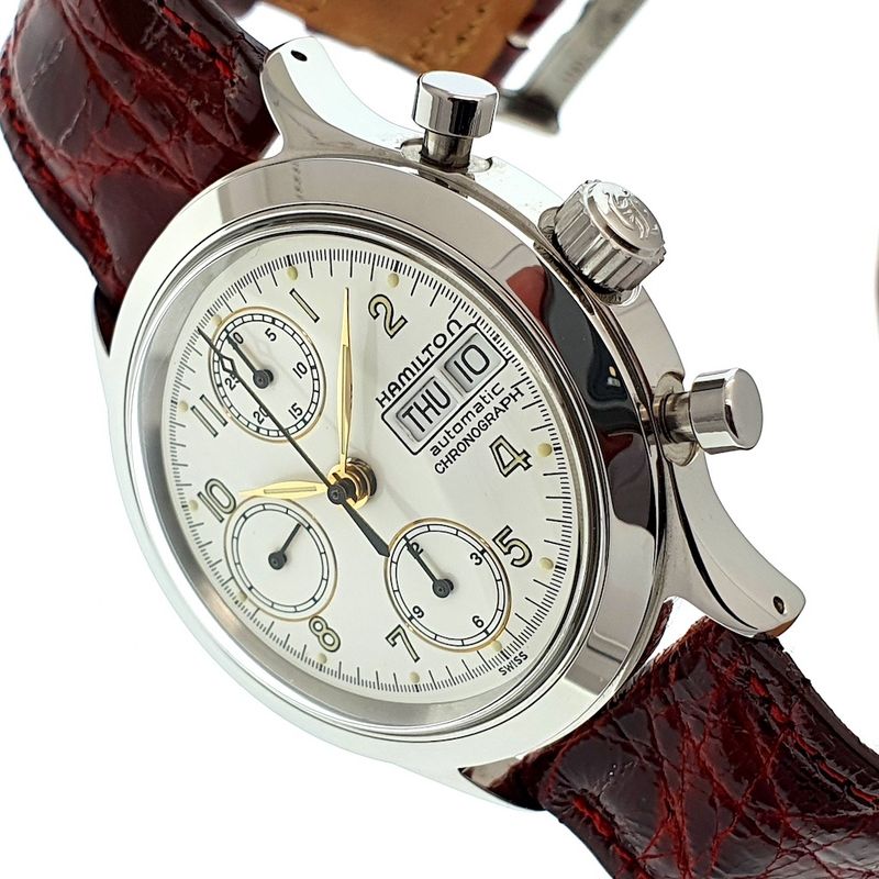 Image 4 of Hamilton Field; Vintage men's watch with chronograph
