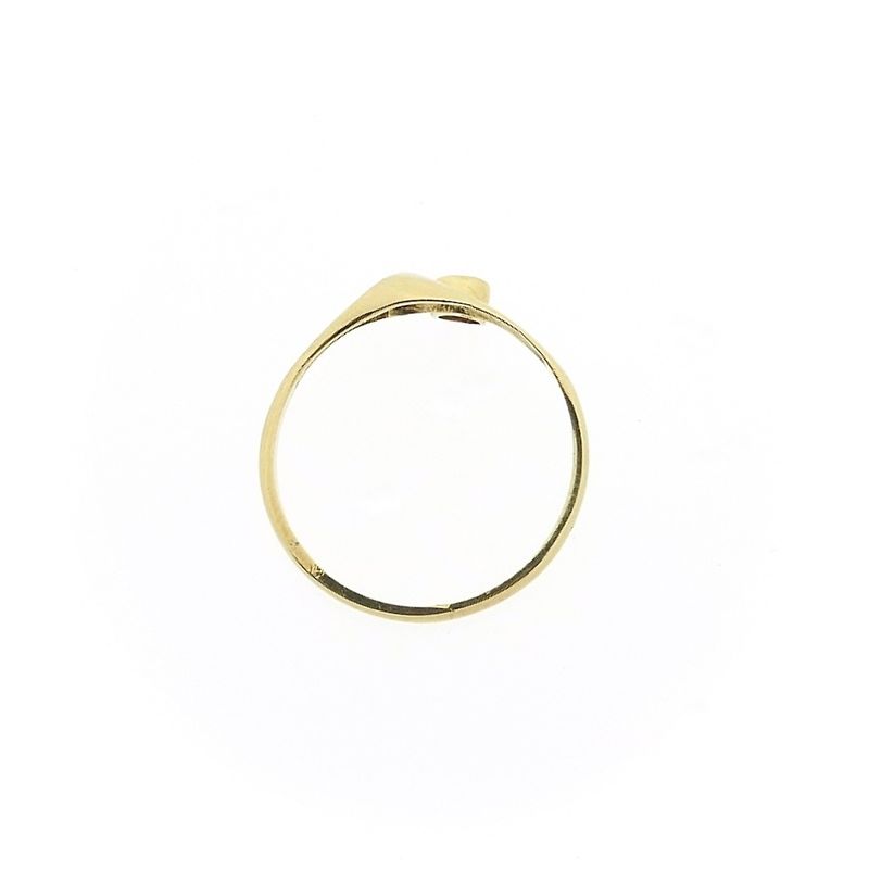 Image 9 of Gold solitaire ring with zirconia
