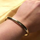 Image 2 of Gold smooth slave bracelet | Ø 67 mm
