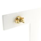 Image 5 of Gold stud earrings with garnet