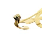 Image 4 of Gold letter brooch; letter S