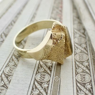 Golden abstract fantasy ring Image 2 of Golden abstract fantasy ring