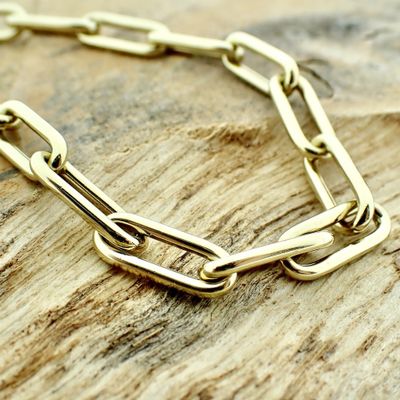 Gold closed forever link bracelet Image 2 of Gold closed forever link bracelet