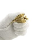 Image 9 of Gold Art Nouveau brooch with garnet.