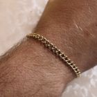 Image 7 of Solid gold gourmet link bracelet