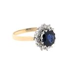 Image 5 of Gold ring with sapphire and diamond | 0.18 ct.