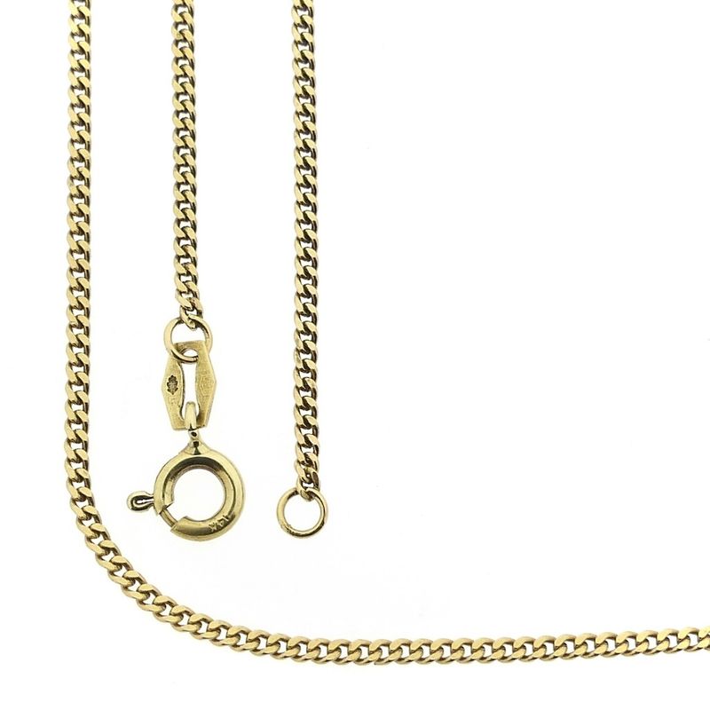 Image 1 of Gold gourmet link necklace | 43 cm