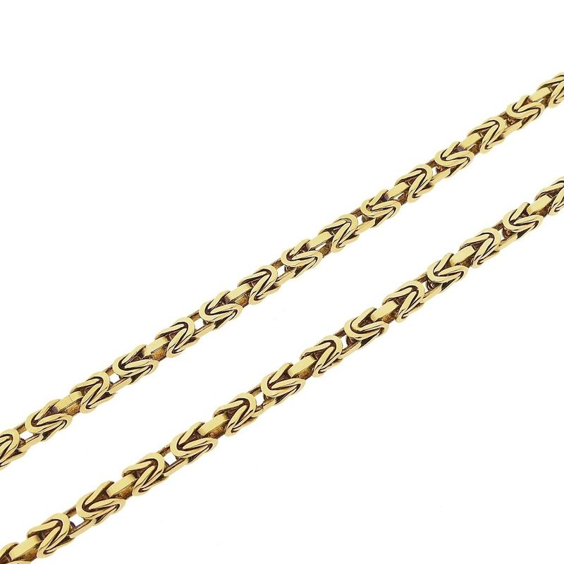 Image 8 of 18K Gold Square King Necklace | 65.5 cm
