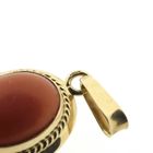 Image 6 of Antique gold pendant with blood coral