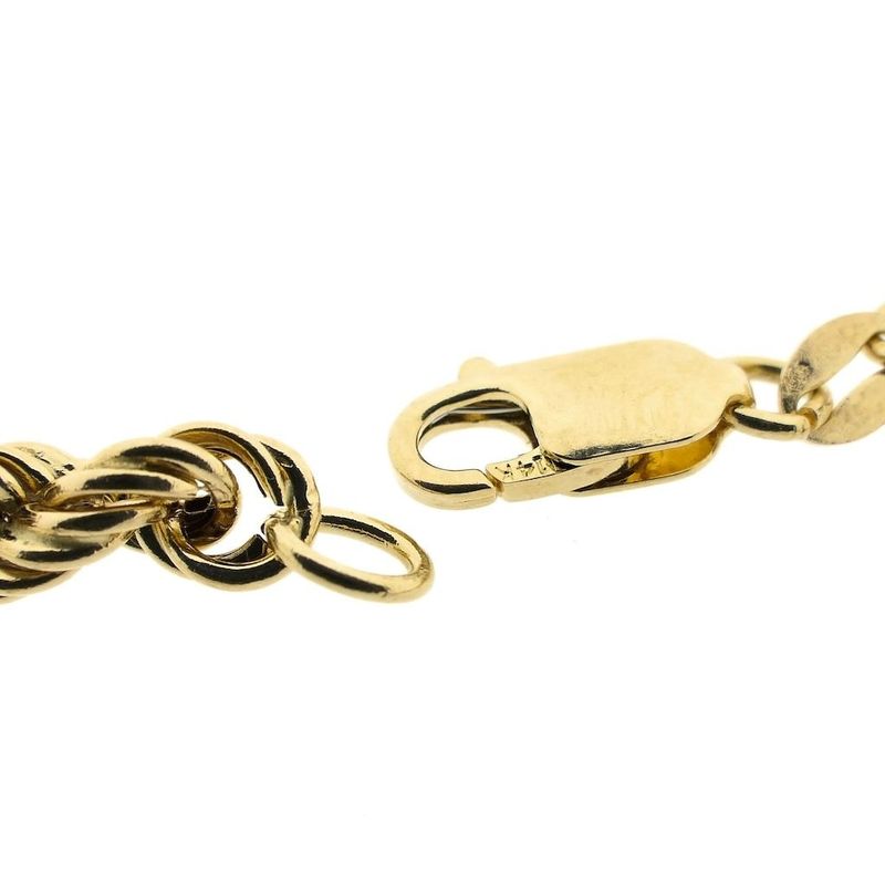 Image 5 of Gold twisted link chain