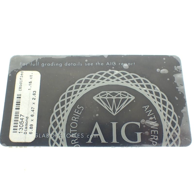 Image 5 of 1.15 ct. Rose cut diamond Orange brown N/A + AIG Certificate