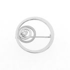 Image 1 of White gold brooch with diamonds | 0.20 ct.