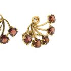 Image 4 of Gold stud earrings with garnet